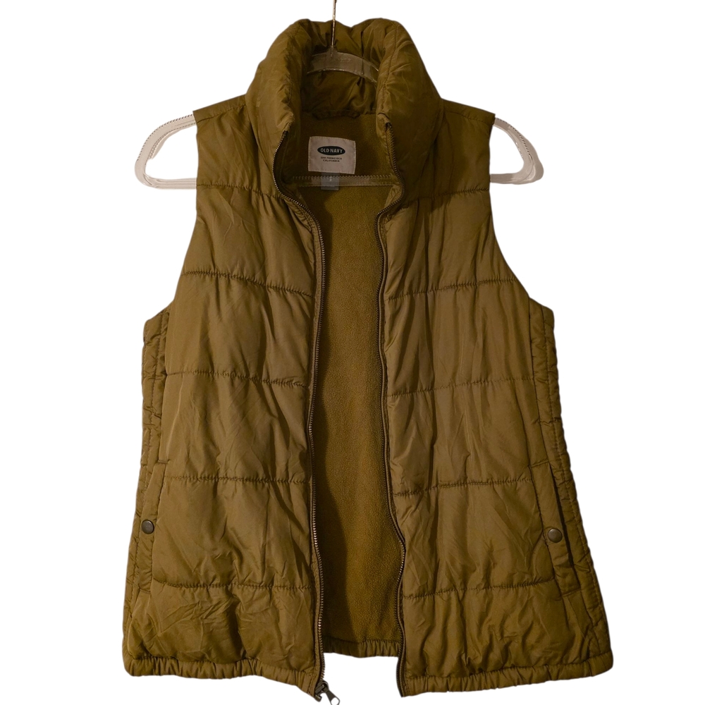 Olive Green Puffer Vest
